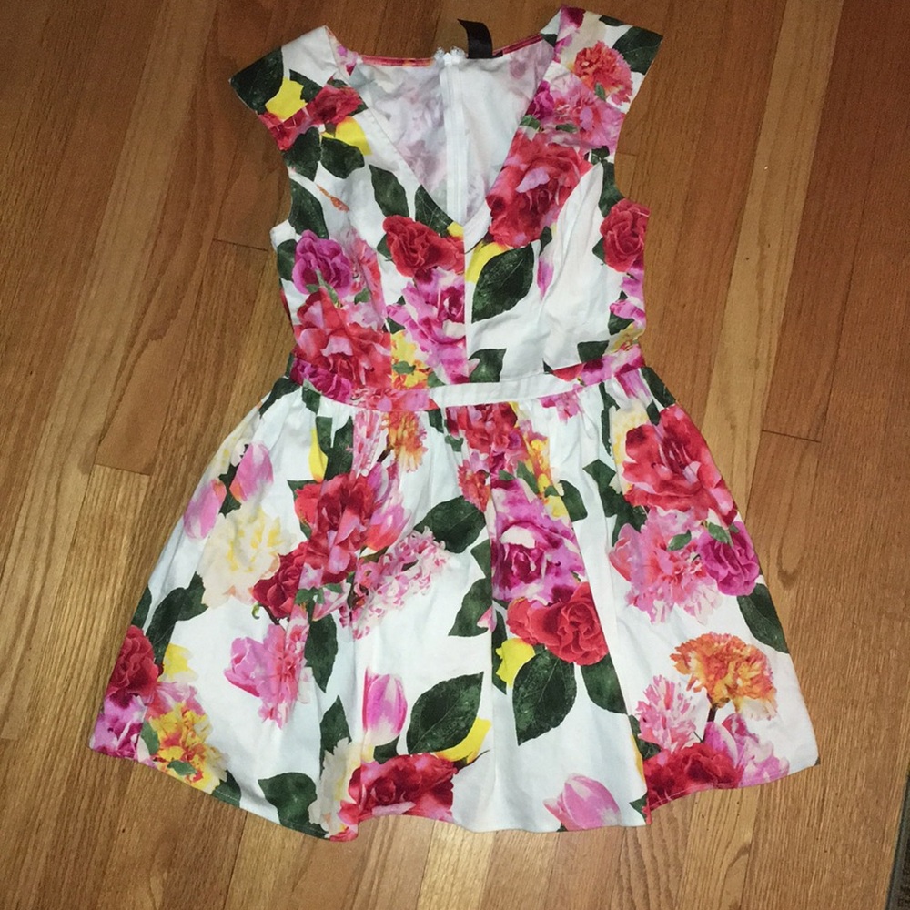 Trixxi Floral Tulle Mini Dress